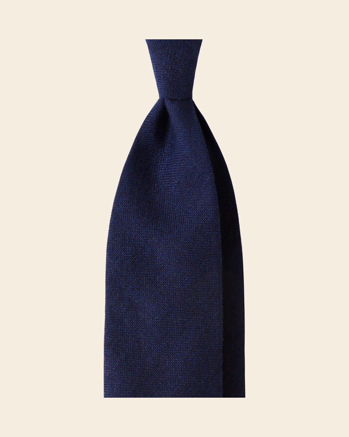 Solid 100% Italian Cashmere Tie - Navy Classic